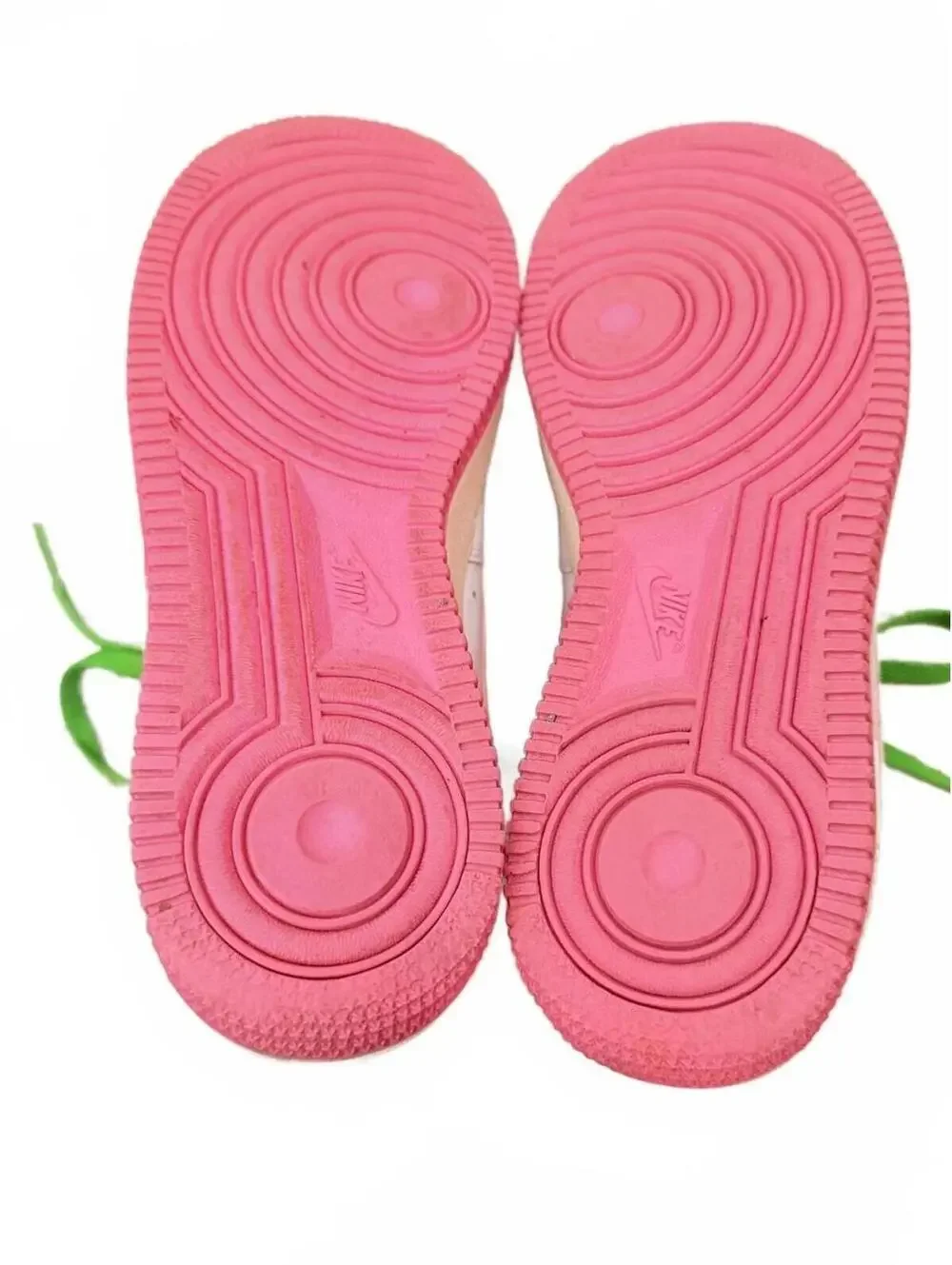 Nike Air Force 1 GS White Gym Pink Green‎ Apple AKA Low Girls 6Y
